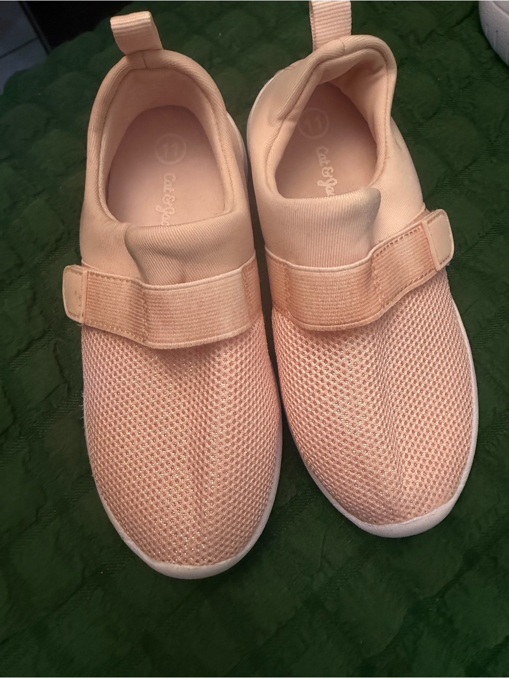 Cat & Jack Kids' Slip-On Sneakers in Blush Pink